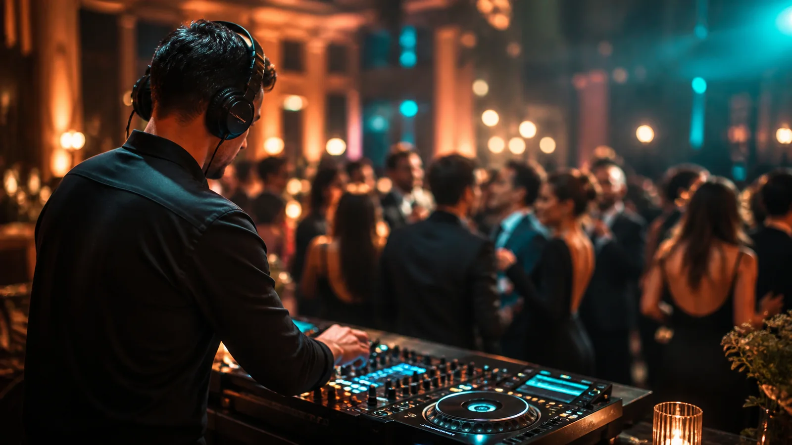 DJ controlando la música durante una celebración